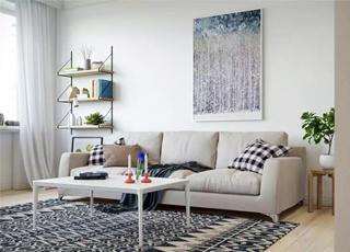 昆明碧鸡名城92平装修案例    朴素清新的北欧风格