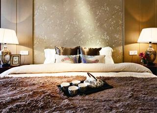 昆明中央丽城152平装修案例   淡雅古典的新中式混搭风