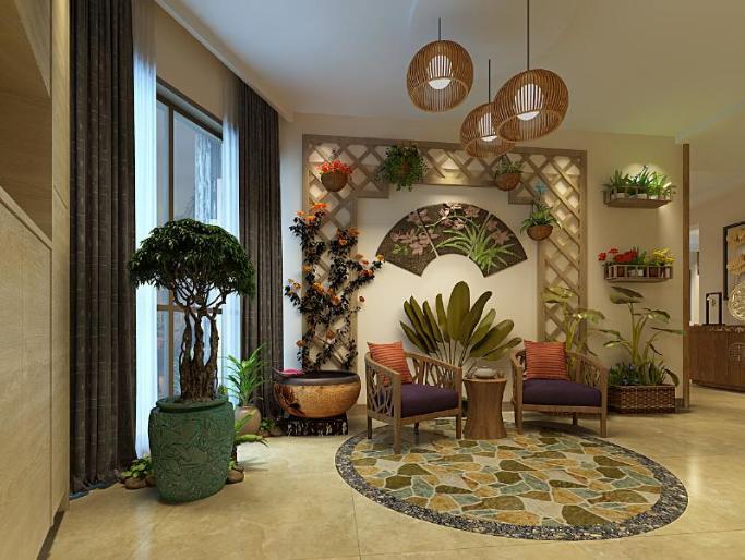 中式撞上田园，足不出户便可悠然见南山